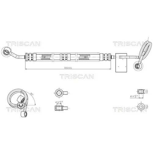 Hydraulická hadica pre riadenie TRISCAN 8516 29035