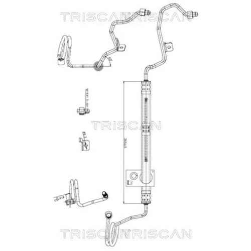 Hydraulická hadica pre riadenie TRISCAN 8516 29073