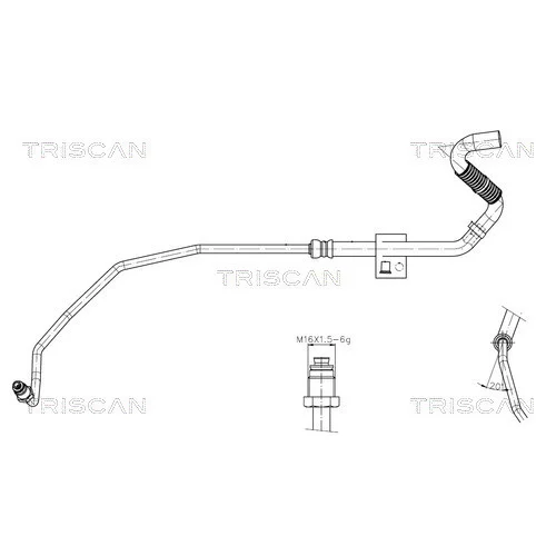 Hydraulická hadica pre riadenie TRISCAN 8516 29080
