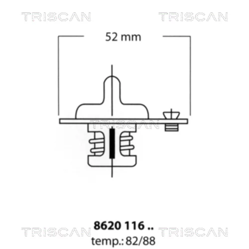 Termostat chladenia TRISCAN 8620 11682