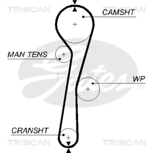 Ozubený remeň TRISCAN 8645 5577xs