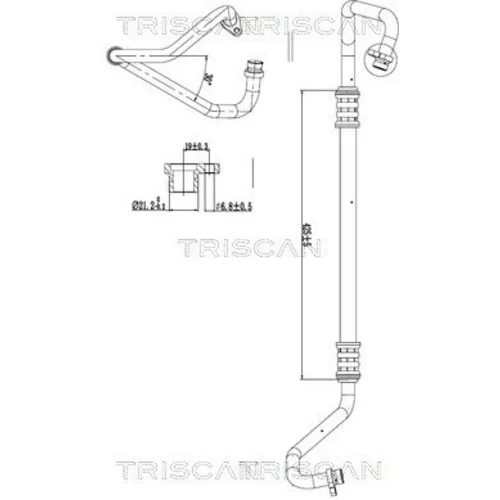 Vysoko/nízkotlakové vedenie klimatizácie TRISCAN 9010 24018
