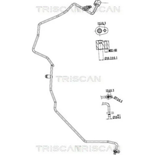 Vysoko/nízkotlakové vedenie klimatizácie TRISCAN 9010 25049
