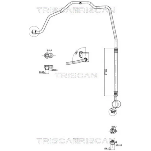 Vysoko/nízkotlakové vedenie klimatizácie TRISCAN 9010 29008