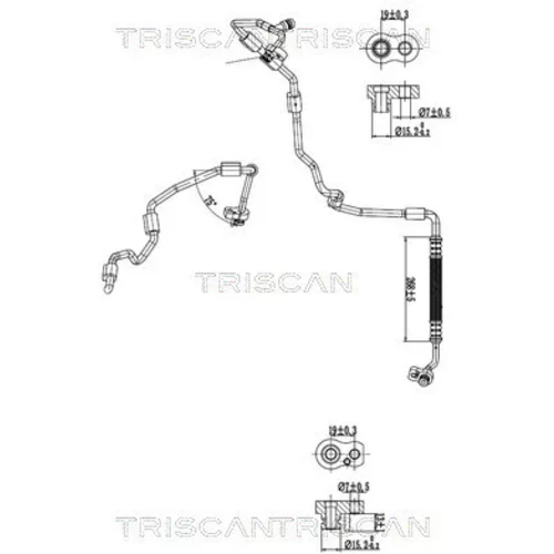Vysoko/nízkotlakové vedenie klimatizácie TRISCAN 9010 29073