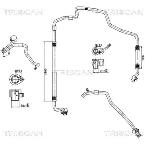Vysoko/nízkotlakové vedenie klimatizácie TRISCAN 9010 29135
