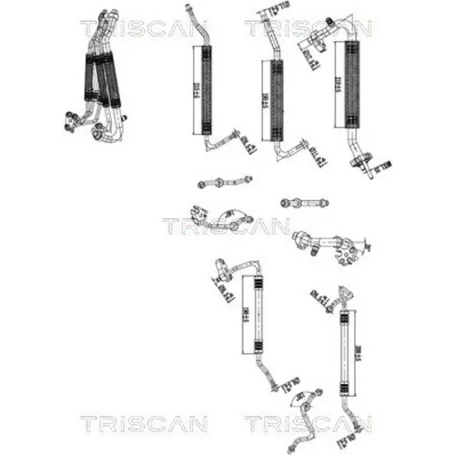 Vysoko/nízkotlakové vedenie klimatizácie TRISCAN 9010 81012