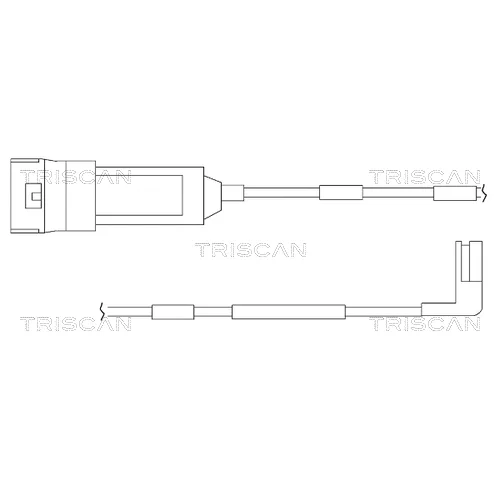 Výstražný kontakt opotrebenia brzdového obloženia TRISCAN 8115 24002