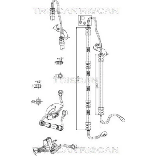 Hydraulická hadica pre riadenie TRISCAN 8516 11026