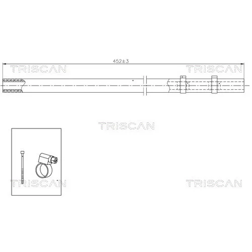 Hydraulická hadica pre riadenie TRISCAN 8516 29029