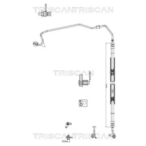 Hydraulická hadica pre riadenie TRISCAN 8516 40002