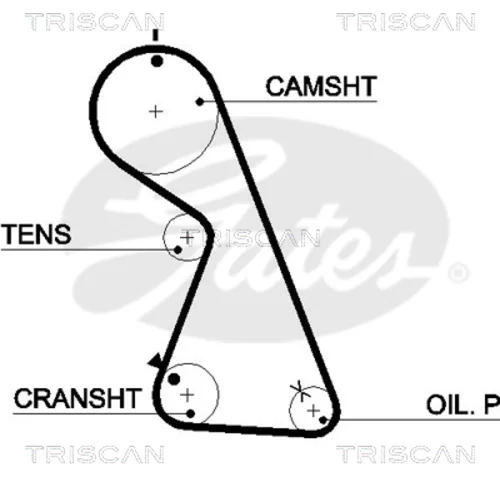 Ozubený remeň TRISCAN 8645 5481xs