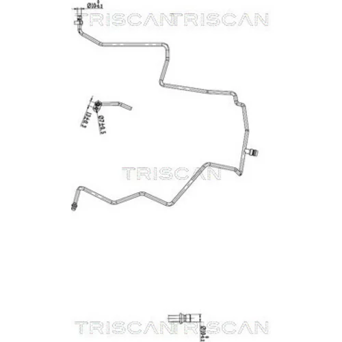 Vysoko/nízkotlakové vedenie klimatizácie TRISCAN 9010 14006