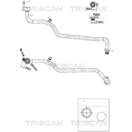 Vysoko/nízkotlakové vedenie klimatizácie TRISCAN 9010 16006