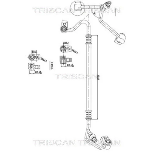 Vysoko/nízkotlakové vedenie klimatizácie TRISCAN 9010 16037