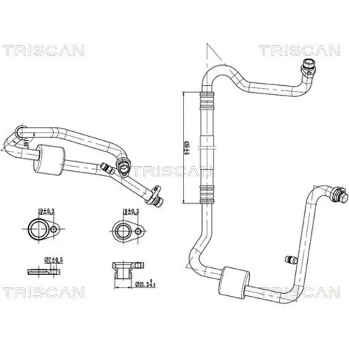 Vysoko/nízkotlakové vedenie klimatizácie TRISCAN 9010 25008