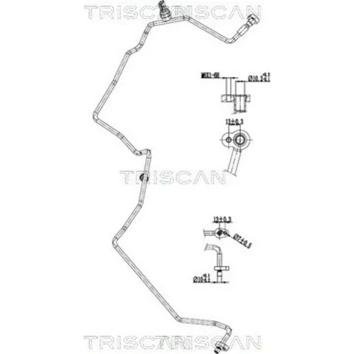 Vysoko/nízkotlakové vedenie klimatizácie TRISCAN 9010 25016