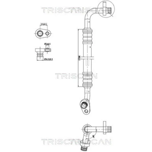 Vysoko/nízkotlakové vedenie klimatizácie TRISCAN 9010 28005