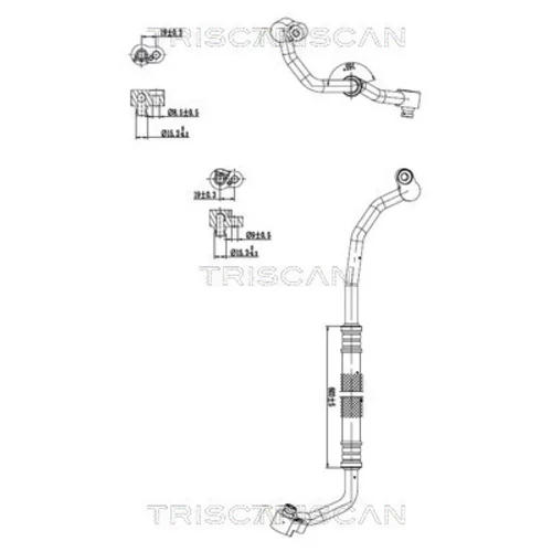 Vysoko/nízkotlakové vedenie klimatizácie TRISCAN 9010 29024