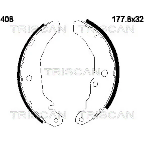 Sada brzdových čeľustí TRISCAN 8100 16408