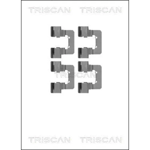 Sada príslušenstva obloženia kotúčovej brzdy TRISCAN 8105 241611