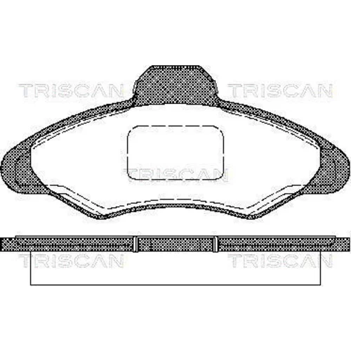 Sada brzdových platničiek kotúčovej brzdy TRISCAN 8110 16950