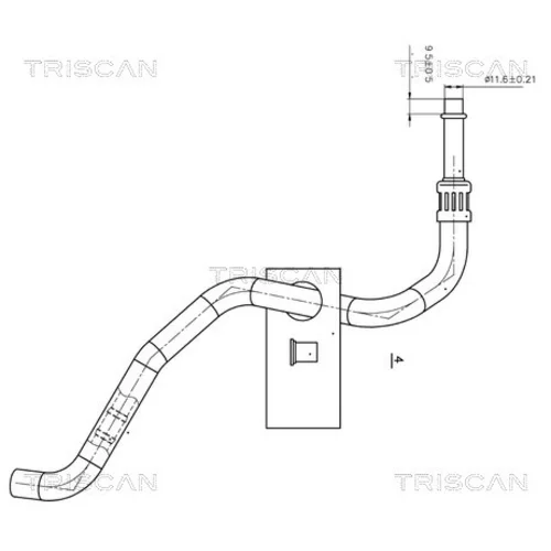 Hydraulická hadica pre riadenie TRISCAN 8516 11002