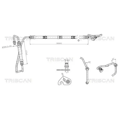Hydraulická hadica pre riadenie TRISCAN 8516 16014