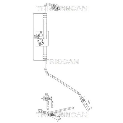 Hydraulická hadica pre riadenie TRISCAN 8516 29023