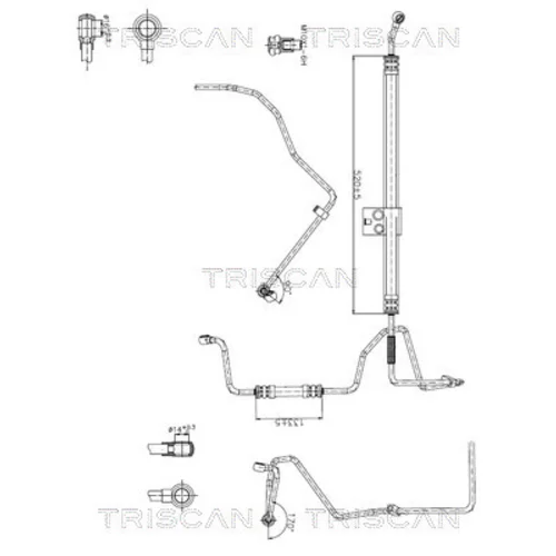 Hydraulická hadica pre riadenie TRISCAN 8516 29070
