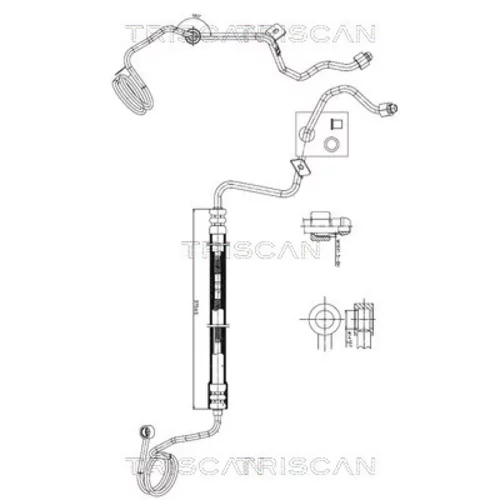 Hydraulická hadica pre riadenie TRISCAN 8516 29081