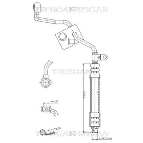 Hydraulická hadica pre riadenie TRISCAN 8516 29082