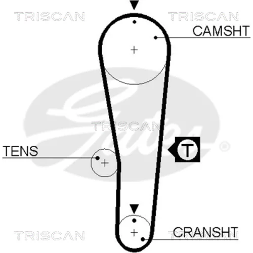 Ozubený remeň TRISCAN 8645 5393xs