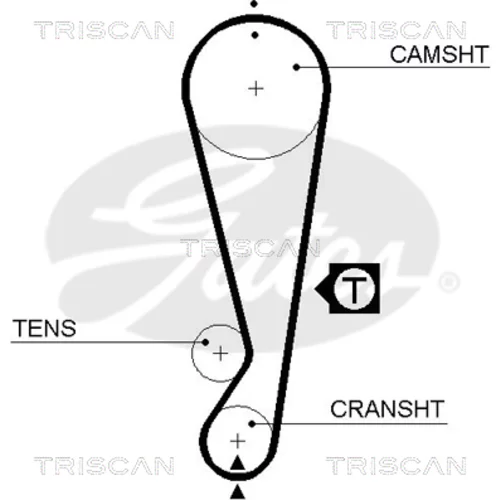 Ozubený remeň TRISCAN 8645 5403xs