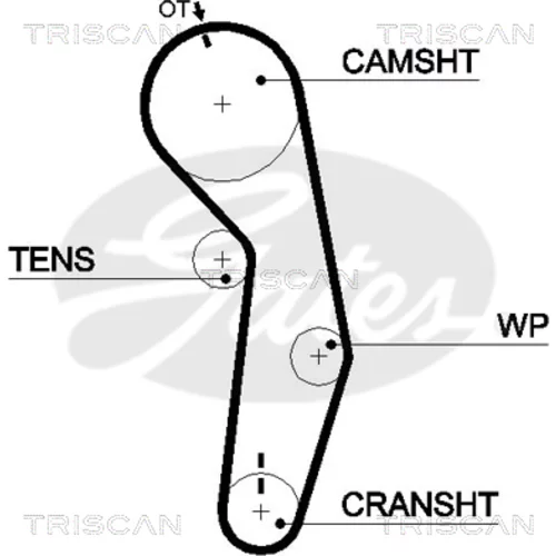 Ozubený remeň TRISCAN 8645 5489xs
