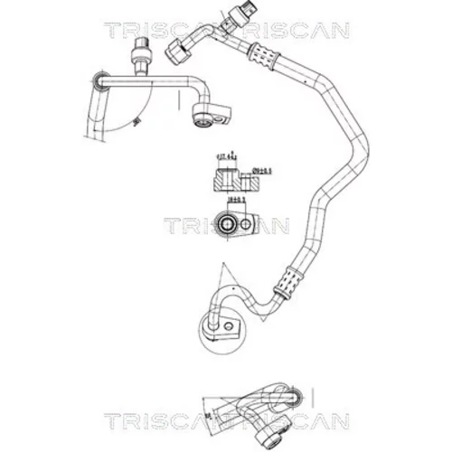 Vysoko/nízkotlakové vedenie klimatizácie TRISCAN 9010 16026