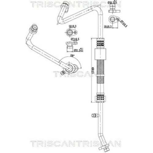 Vysoko/nízkotlakové vedenie klimatizácie TRISCAN 9010 25023