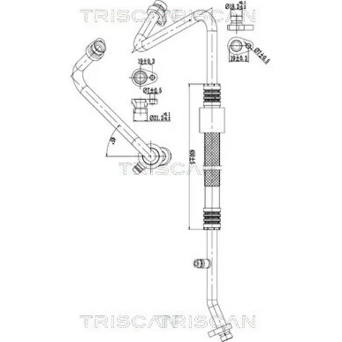 Vysoko/nízkotlakové vedenie klimatizácie TRISCAN 9010 25028