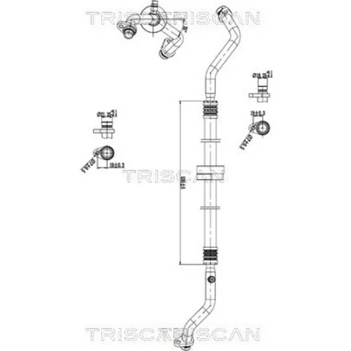 Vysoko/nízkotlakové vedenie klimatizácie TRISCAN 9010 25045