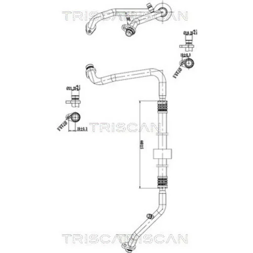 Vysoko/nízkotlakové vedenie klimatizácie TRISCAN 9010 25046