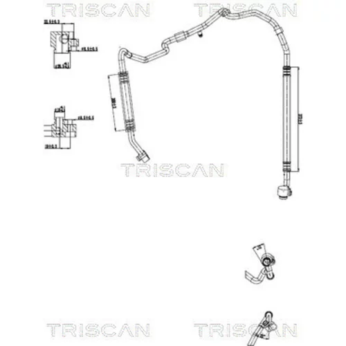 Vysoko/nízkotlakové vedenie klimatizácie TRISCAN 9010 29132