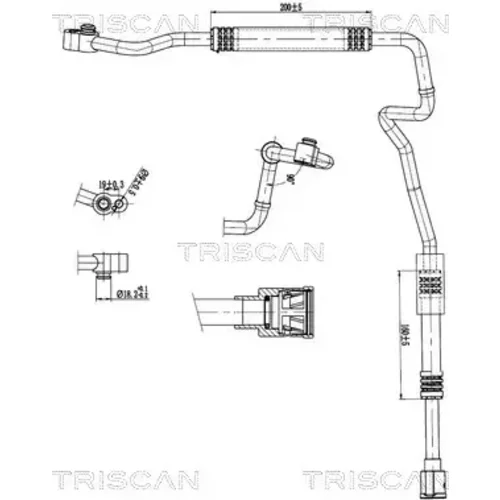 Vysoko/nízkotlakové vedenie klimatizácie TRISCAN 9010 29145