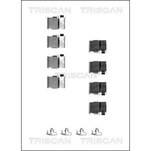 Sada príslušenstva obloženia kotúčovej brzdy TRISCAN 8105 131624