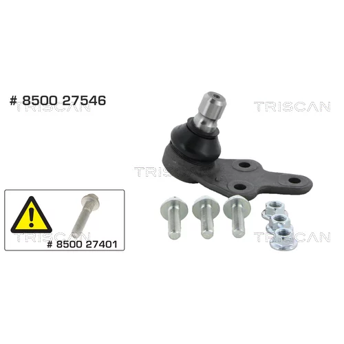 Zvislý/nosný čap 8500 27546 /TRISCAN/