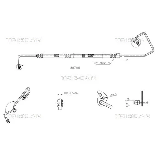 Hydraulická hadica pre riadenie TRISCAN 8516 16010