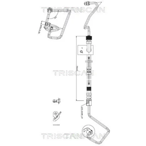 Hydraulická hadica pre riadenie TRISCAN 8516 16026