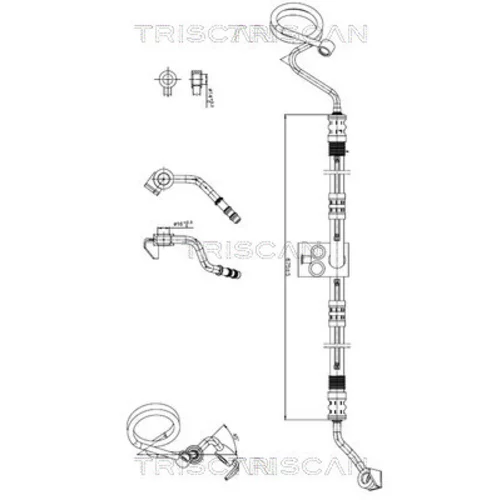 Hydraulická hadica pre riadenie TRISCAN 8516 29078