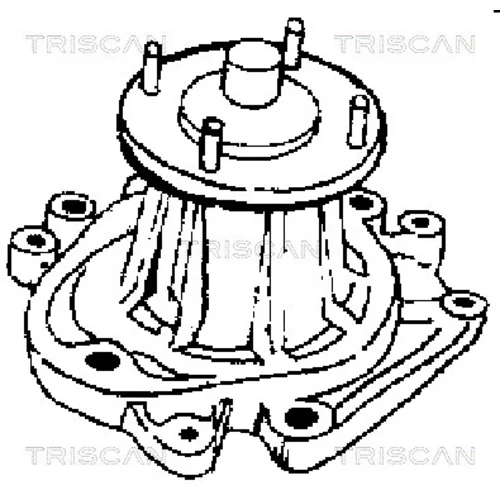 Vodné čerpadlo, chladenie motora 8600 13912 /TRISCAN/ - obr. 1