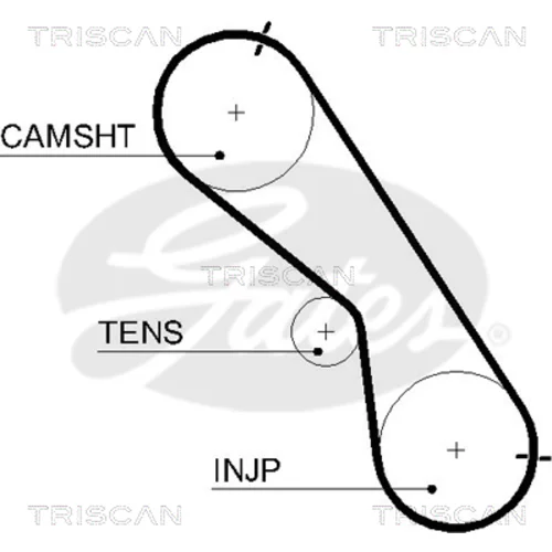Ozubený remeň TRISCAN 8645 5560xs