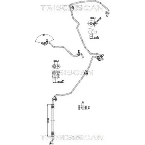 Vysoko/nízkotlakové vedenie klimatizácie TRISCAN 9010 10020